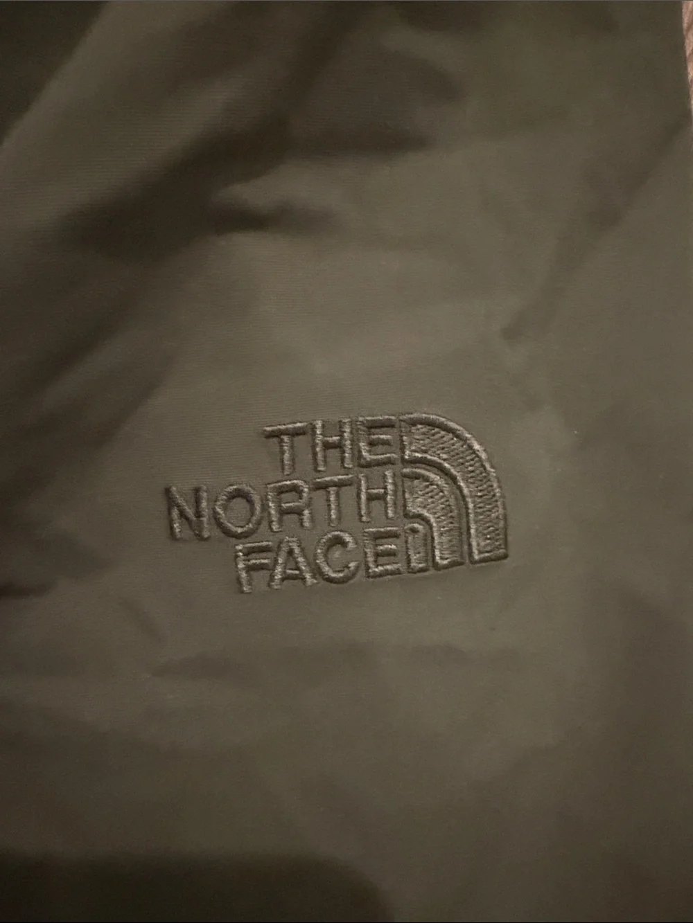 North Face Osolita Olive Green 3 in 1 Hooded Jacket with Lavender zip in Lining